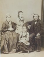 Photo of x2 great grandparents and 2 youngest daughters